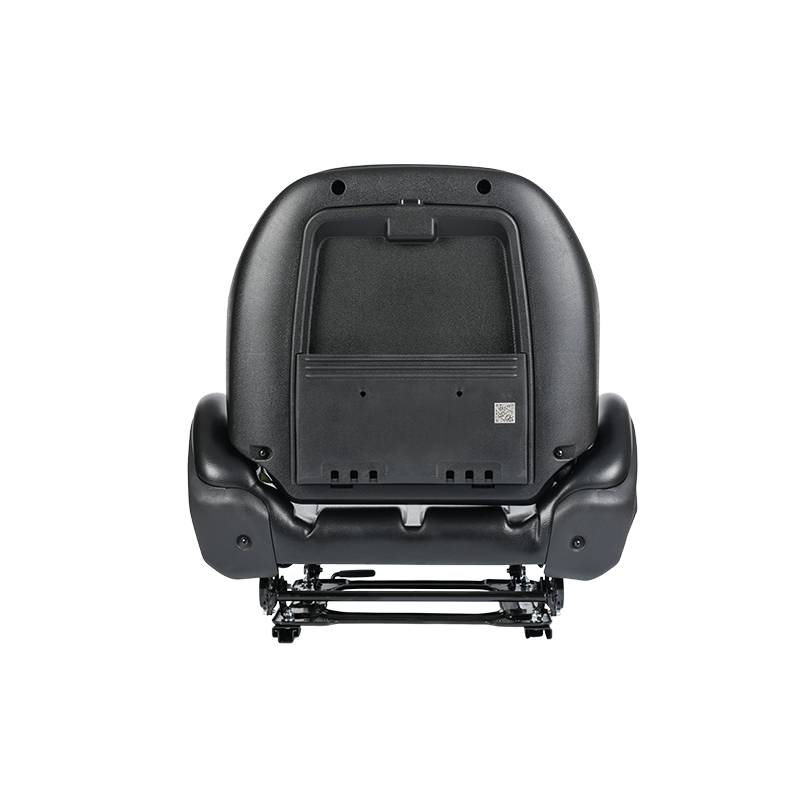 BF5-3 EN13490 IT1+IT2-gecertificeerde geveerde stoel met veiligheidsgordel en OPS-schakelaar | Ontwerp met brede operator, compatibel met Hangcha-, Nissan-, TCM- en Mitsubishi-vorkheftrucks