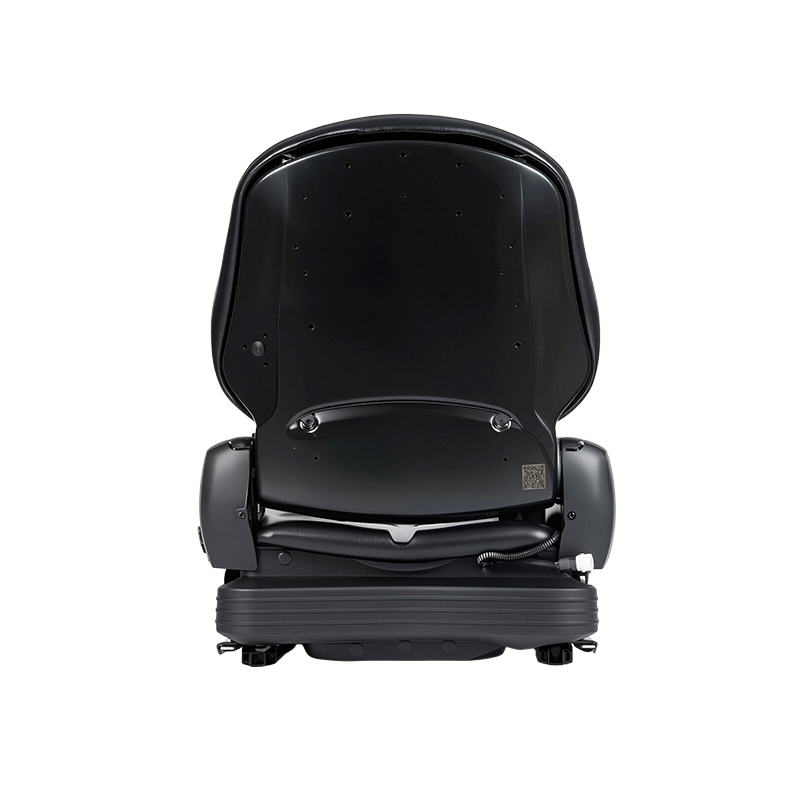 BF16 Vervangende mechanisch geveerde stoel van vinyl met laag profiel voor heftruckapparatuur voor materiaaloverslag - Zwart met EN13490 IT1+IT2